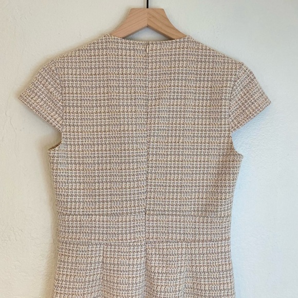 Grace Karin Tan Midi Sheath‎ Dress with Notched Collar - Picture 6 of 6